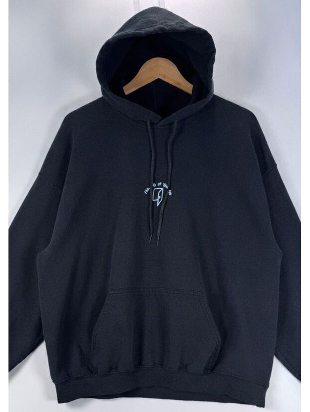 Lonely Ghost Ways To Say I Love You Black Hoodie Y2K Streetwear oversized L - Picture 6 of 7